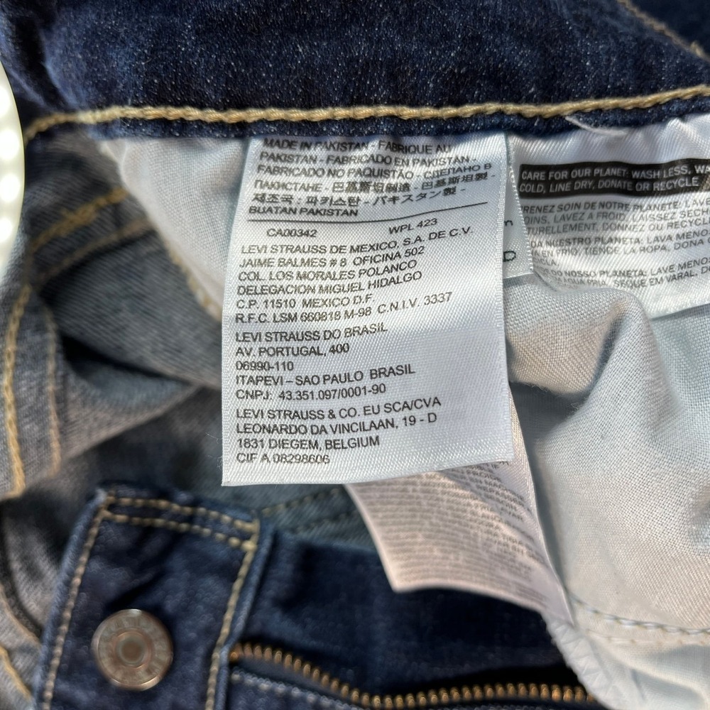 Levi's 518 Superlow Bootcut Jeans 9M W29 L32 Dark Wash  Indie Western Cowgirl - Picture 5 of 12